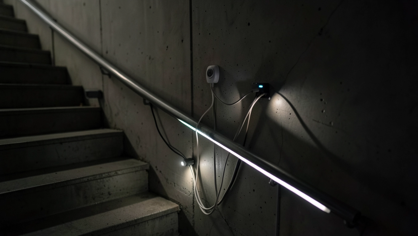 jak podłączyć oświetlenie klatki schodowej