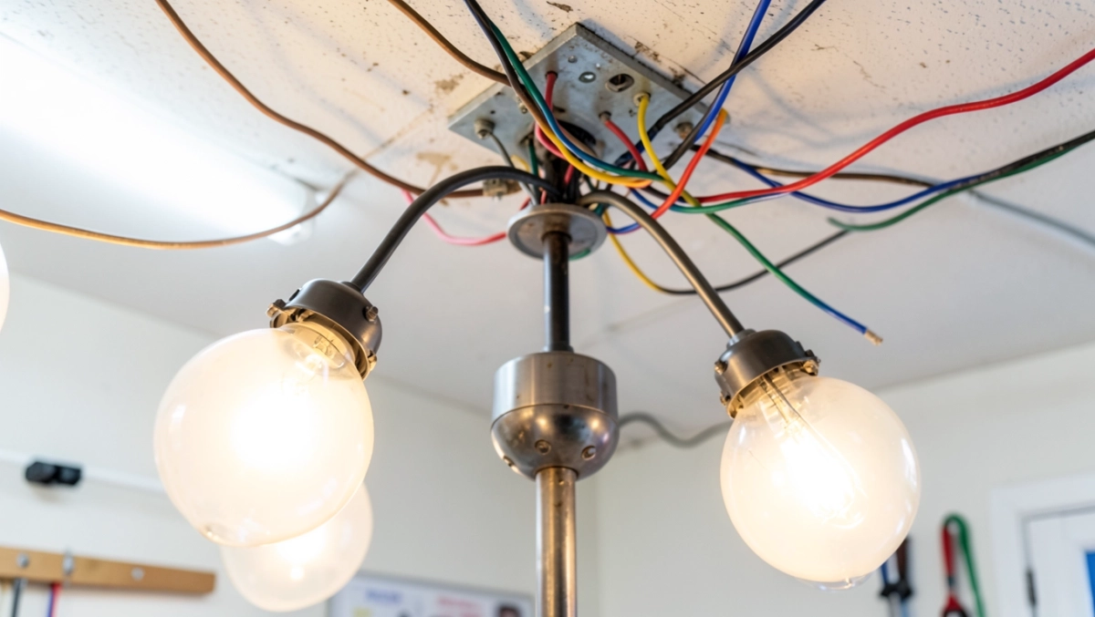 jak podłączyć żyrandol na 3 żarówki