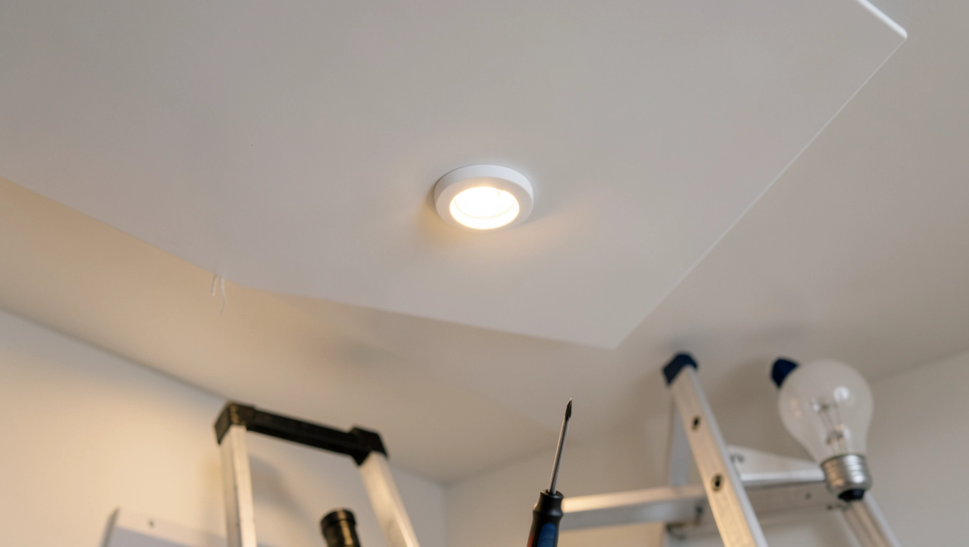 jak wymienić żarówkę led w suficie podwieszanym