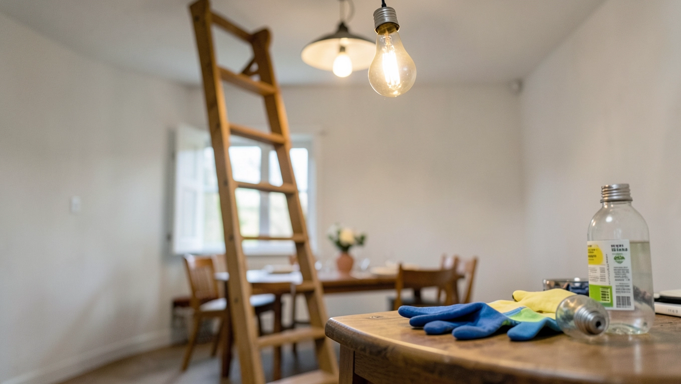 jak wymienić żarówkę w lampie sufitowej