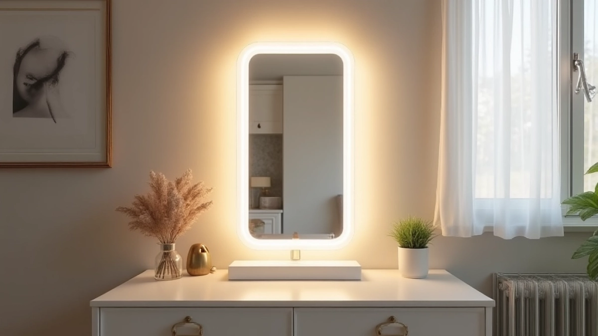 Lustro do toaletki z oświetleniem