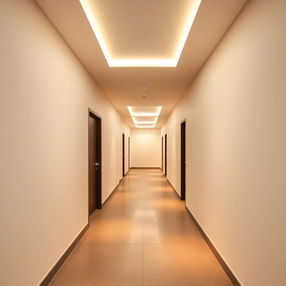 Nowoczesne oświetlenie korytarza