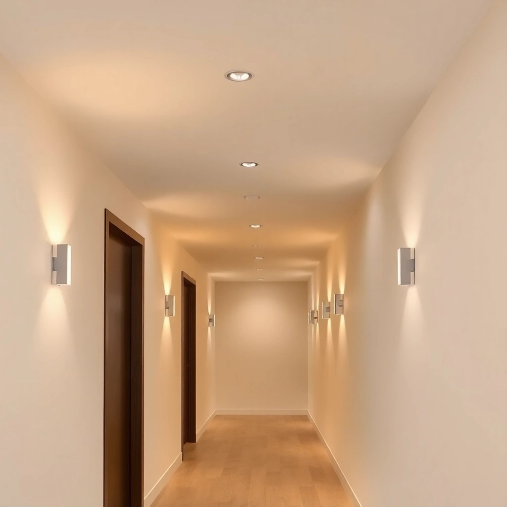 Nowoczesne oświetlenie przedpokoju