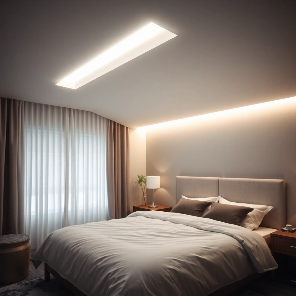 Nowoczesne oświetlenie w sypialni