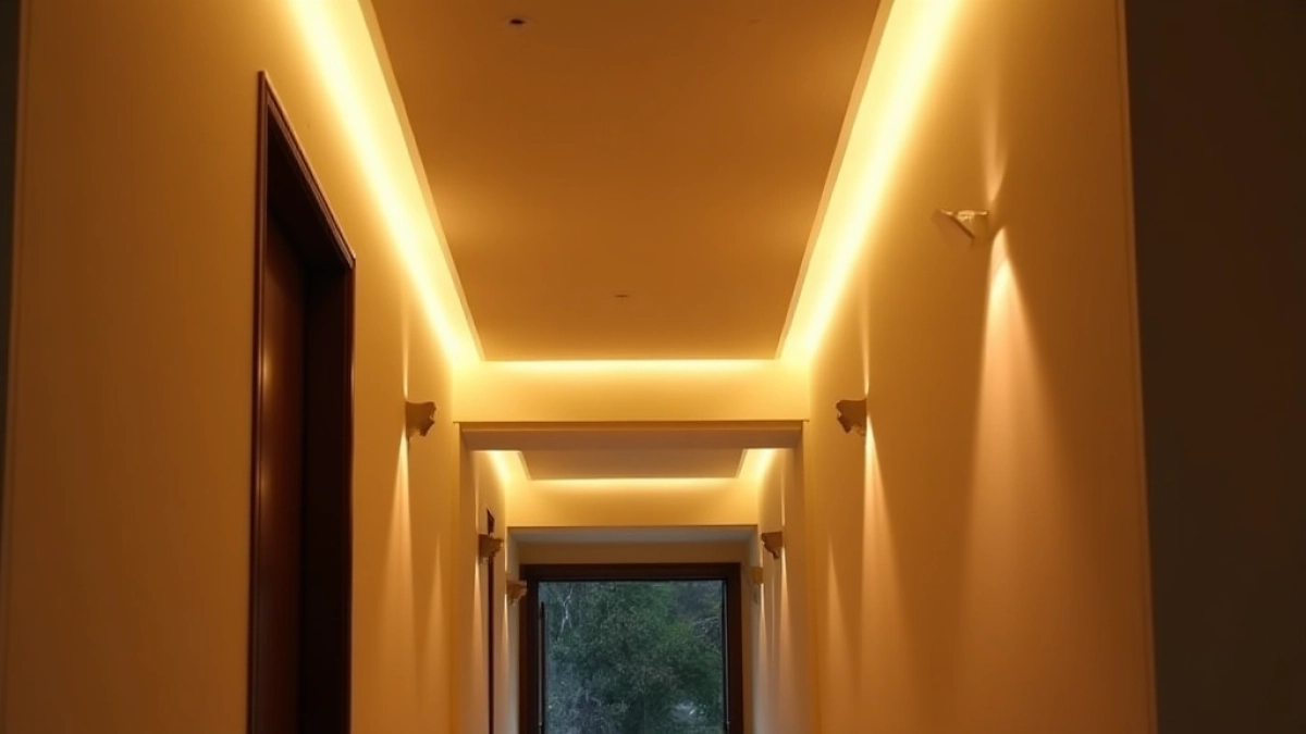 Oświetlenie przedpokoju na suficie