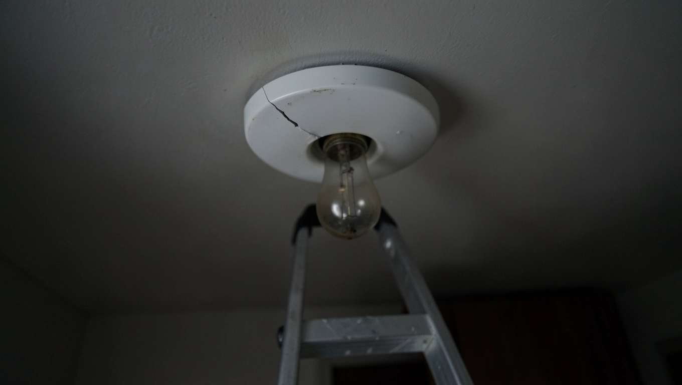 plafon sufitowy wymiana żarówki