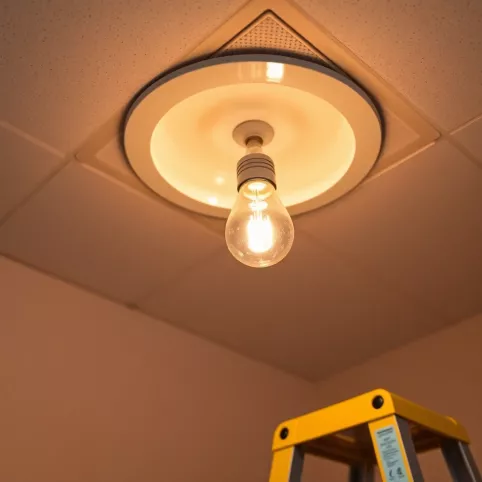 Jak wymienić żarówkę w suficie podwieszanym