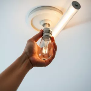 Jak wymienić żarówkę w tubie sufitowej