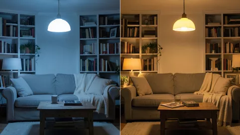 jaka barwa żarówki do salonu