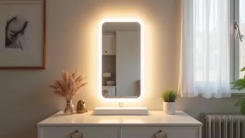 Lustro do toaletki z oświetleniem