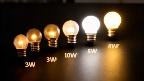 Moc żarówek LED przelicznik