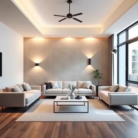 Nowoczesne oświetlenie do salonu aranżacje