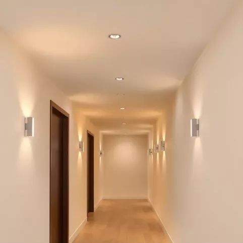 Nowoczesne oświetlenie przedpokoju