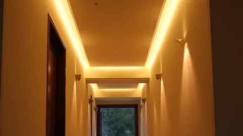 Oświetlenie przedpokoju na suficie