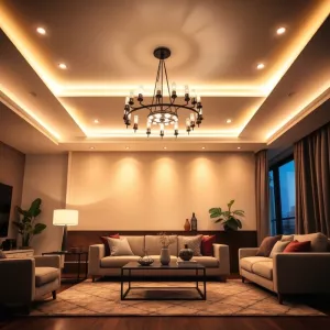 Oświetlenie sufitowe salon inspiracje