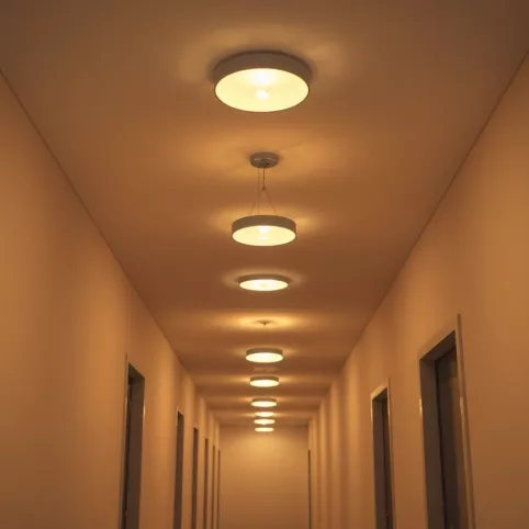 Przedpokój oświetlenie sufitowe inspiracje